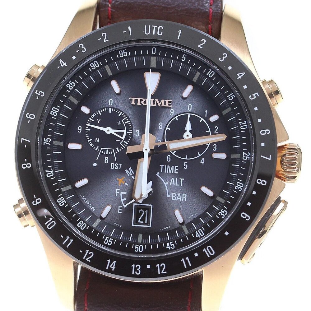 Epson Trum Shinonome TR-light charge gps Solar Powered Radio Men's_863209